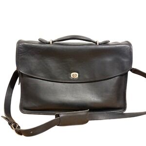 Vintage Coach Lexington Briefcase Black Leather Messenger Bag G6C-5266 USA Made